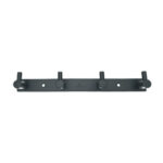 Stainless Steel 4 Single Hook Wall Mounted Matt Black Finish