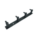 Stainless Steel 4 Single Hook Wall Mounted Matt Black Finish