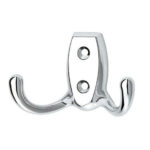 Double Wardrobe Clothes Hook Chrome