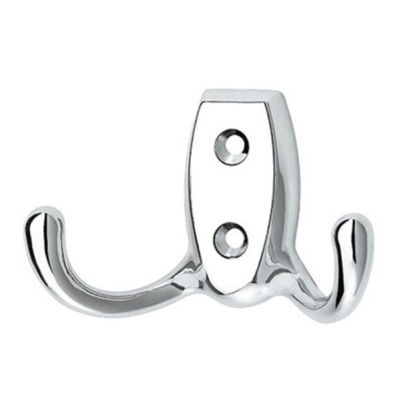 Double Wardrobe Clothes Hook Chrome