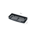 Single Rectangle Shower Caddy Ss (Matt Black) - Image 4