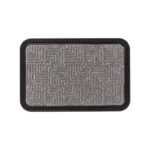 Border Star Mat 40X60Cm Silver Polypropylen