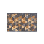 Miabella Mat 50X70Cm Triangles Grey Brown Polyamid