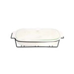 Rectangle Dish With Stand 14 Inch