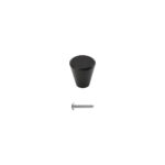 Furniture Tapered Knob Matt Black