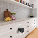Furniture Tapered Knob Matt Black - Image 2