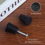 Furniture Tapered Knob Matt Black - Image 4
