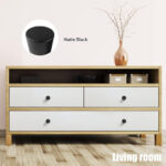 Furniture Tapered Knob Matt Black - Image 3