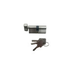 Single Cylinder 70Mm Satin Nickle (Key+Knob) Brass (Bonco)