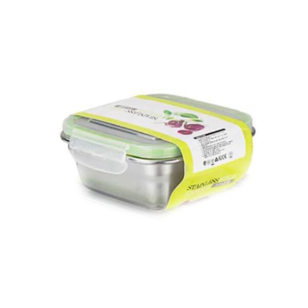 Air-Tight Food Container Square SS 2400ml
