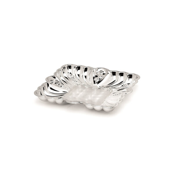 Decorative Square Tray Silver Plated 22 x 22cm