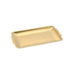 Stainless Steel Rectangular Tray Gold (36 x 20 cm)