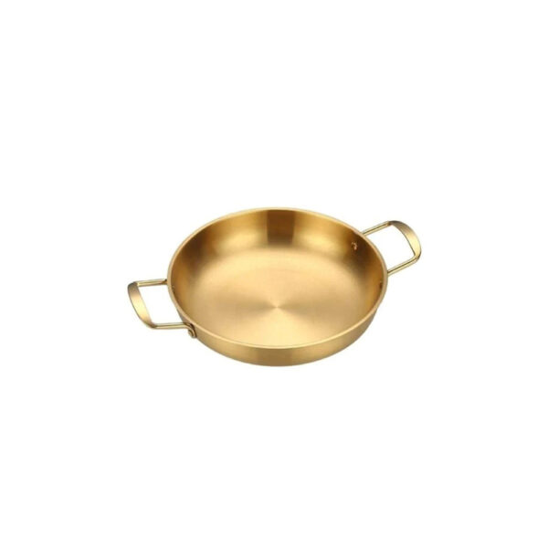 Stainless Steel Matt-Gold China Wok 20 cm