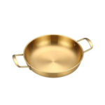 Stainless Steel Matt-Gold China Wok 26 cm