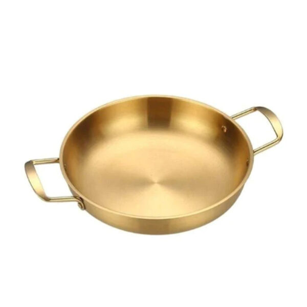 Stainless Steel Matt-Gold China Wok 28 cm