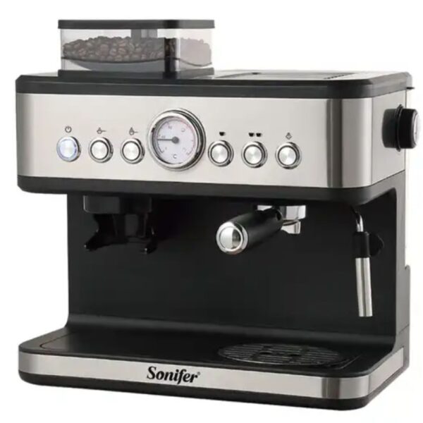 Espresso Coffee Maker With Bean Grinder Sonifer