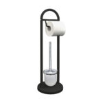 Unique Standing Toilet Set Metal Black