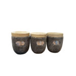 JAR SET 3PCS GREY SUGAR-TEA-COFFEE