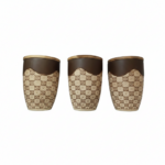 JAR SET 3PCS GREY CUBIC BEIGE