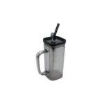 Glass Square Straw Cup