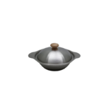 POT W/LID 18CM SILVER