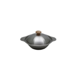 POT W/LID 24CM SILVER