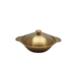 POT W/LID 21CM GOLD