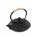 Iron Tea Kettle with Dotted Texture & SS Infuser Black - 750ml - Image 3
