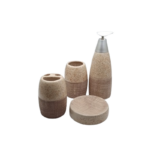 CERMAIC BATH SET 4PCS BEIGE