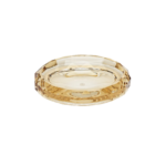 Soap Dish Oval Gold Transparent