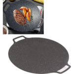 Hot Chef Granite Round Tray Non-Stick  Portable Cooking Pan – 34 cm - Image 2