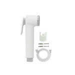 Handheld Bidet Sprayer for Toilet with Hose and Wall Holder White