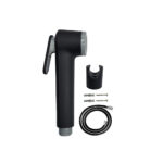Handheld Bidet Sprayer for Toilet with Hose and Wall Holder Black