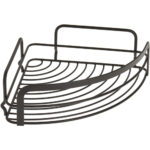 1-Tier Corner Shelf Matt Black LAVA (Italy)