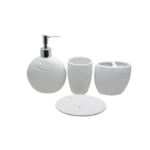 CERAMIC BATH SET 4 PCS WHITE