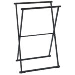 Folding Towel And Clothes Stand Lava Black