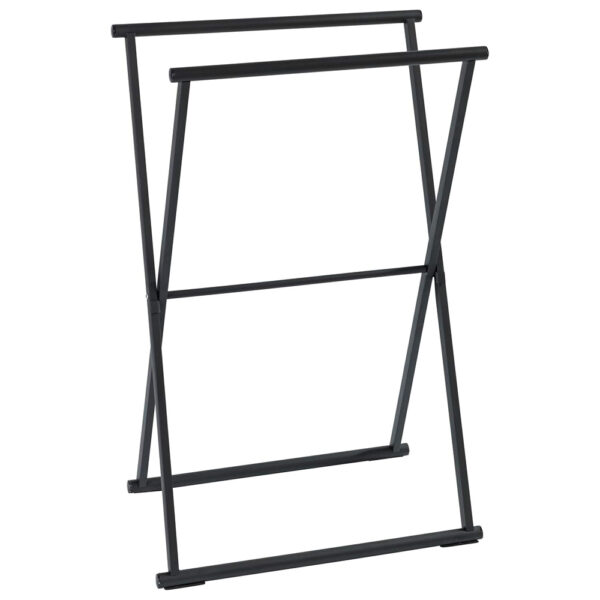 Folding Towel And Clothes Stand Lava Black