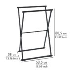 Folding Towel And Clothes Stand Lava Black - Image 4