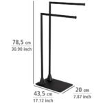 Free Standing Towel And Clothes Stand Matt Black HELLA - Image 4