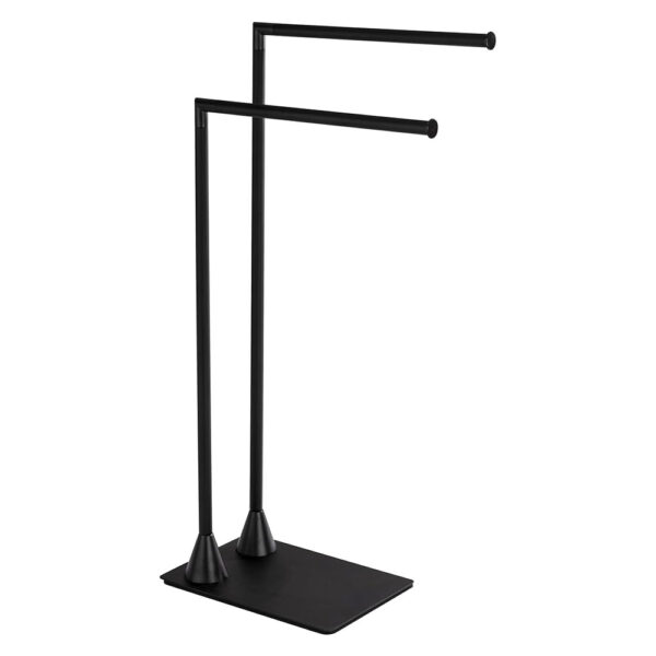 Free Standing Towel And Clothes Stand Matt Black HELLA