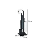Free-Standing Toilet Set Matt Black "Rivalta" - Image 4