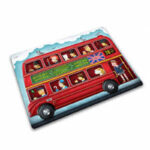 Glass Work Top Saver (30X40)cm London Bus