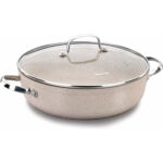 Low Casserole 28 x 7.5 cm (4 Liters) "Granite Aluminum"