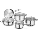 SS Cookware Set 9 Pcs "Perla By Korkmaz"