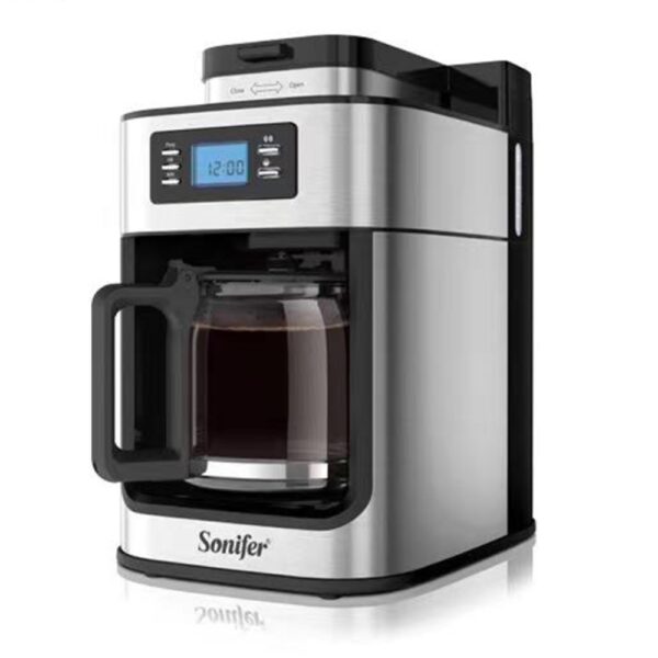 Automatic Bean Coffee Maker With Grinder Machine 1.2 Liter