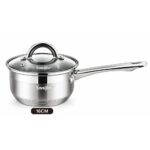 Sauce pan Stainless Steel With Glass Lid 16cm - Image 2