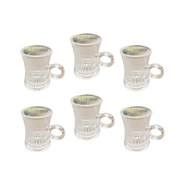 Tea Cup 6 Pcs Set With Stripes Lirmartur