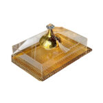 ✨ Luxurious Golden Decorative Box with Crystal Topper ✨