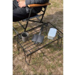 Foldable Storage Rack Black - Image 2