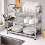 Dish Rack 3-Tier with Cutlery Holder – Binca - Image 2
